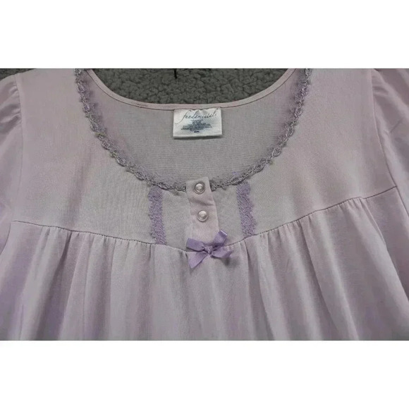 Women's Vintage Nylon Gown-Fundamentals-Light Purple-Size Medium - Picture 5 of 8